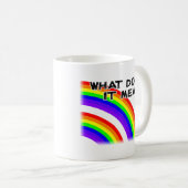 Tasse Double Arc-en-ciel Vidéo (Devant droit)