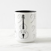 Tasse - double basse + clefs. Sélectionnez votre (Centre)