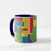 Tasse Double Basse Colorblocks (Devant gauche)