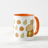 Tasse douce d'automne de lapin (Devant droit)
