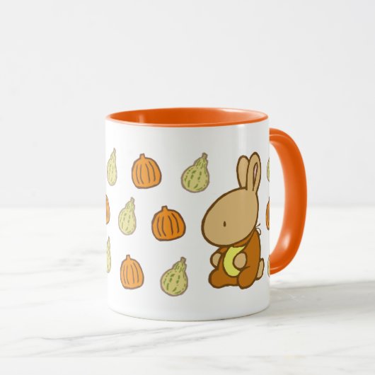 Tasse douce d'automne de lapin (Devant droit)