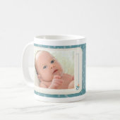 Tasse douce de faire-part de naissance de bébé (Devant gauche)