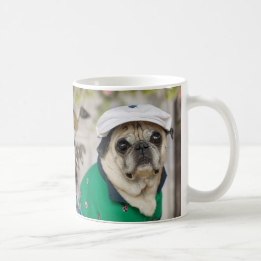 Tasse douce de golf de carlin (Droite)