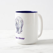 Tasse d'ours blanc d'ours de papa (Devant droit)