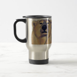 Tasse d'ours d'art de faune de tasse de voyage