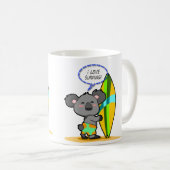 Tasse d'ours de koala de surf (Devant droit)