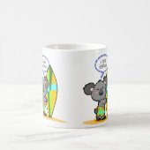 Tasse d'ours de koala de surf (Centre)