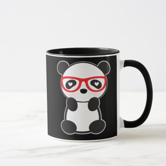 Tasse d'ours panda d'amour - Léon l'ours panda (Droite)