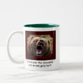 Tasse d'ours "remettez chocolat" (Gauche)