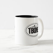 Tasse d'ovale-autocollant de trombone (Devant droit)