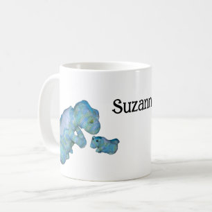 Tasse - Dragons de mère et d'enfant avec nom
