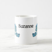 Tasse - Dragons de mère et d'enfant avec nom (Centre)