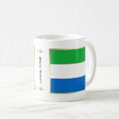 Tasse Drapeau + Carte de la Sierra Leone (Devant droit)