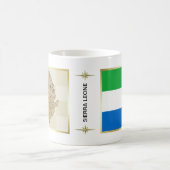 Tasse Drapeau + Carte de la Sierra Leone (Centre)