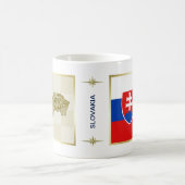 Tasse Drapeau + Carte de Slovaquie (Centre)