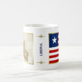 Tasse Drapeau + Carte du Libéria (Centre)