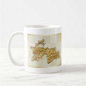 Tasse Drapeau + Carte du Tadjikistan (Gauche)