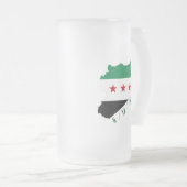 tasse - drapeau de la carte de la syrie libre (Devant droit)