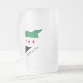 tasse - drapeau de la carte de la syrie libre (Devant gauche)