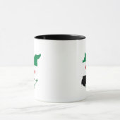 tasse - drapeau de la carte de la syrie libre (Centre)