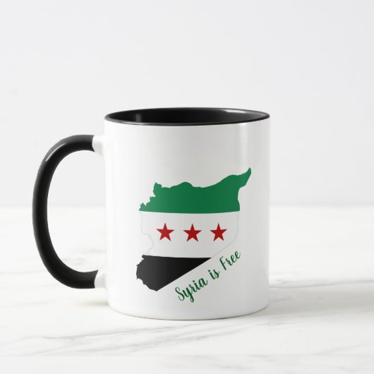 tasse - drapeau de la carte de la syrie libre (Gauche)