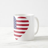 Tasse drapeau des États-Unis avec amour (Devant droit)