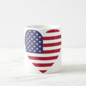 Tasse drapeau des États-Unis avec amour (Centre)