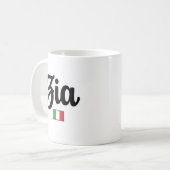 Tasse Drapeau Italien Zia (Tante) (Devant gauche)