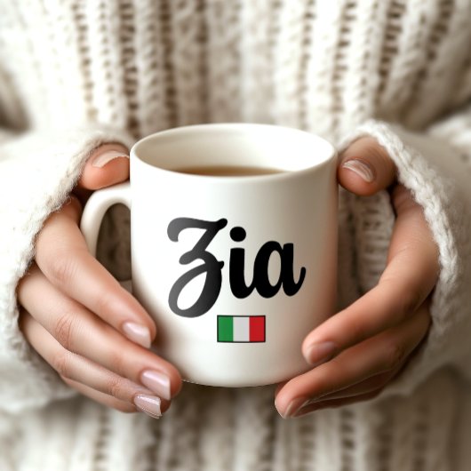 Tasse Drapeau Italien Zia (Tante)