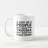 Tasse drôle "3 personnes sur 2" (Gauche)