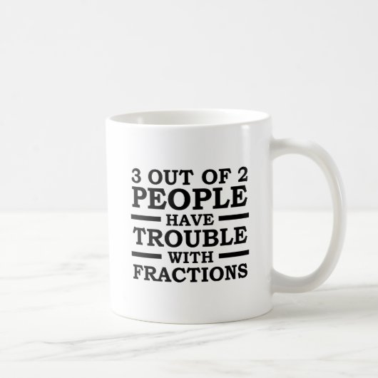 Tasse drôle "3 personnes sur 2" (Droite)