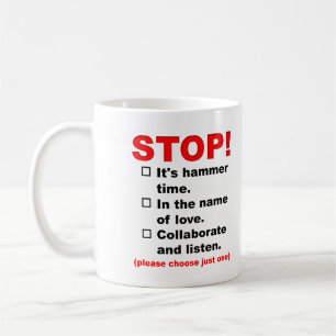 Tasse Drôle Arrêtez Pour Votre Choix De Raisons