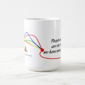 Tasse drôle avec des énonciations originales (Centre)