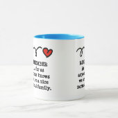 Tasse drôle avec la citation humoristique de (Centre)