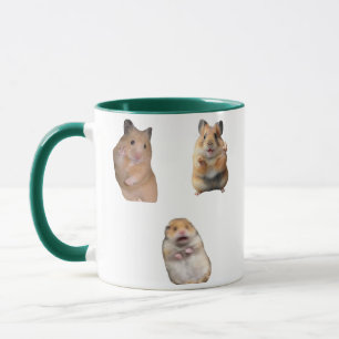 Tasse drôle avec le signe de la paix et le mème du