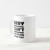 Tasse Drôle avec Plans Avec Mon Chat (Devant gauche)