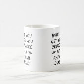 Tasse Drôle Avec Question Rhétorique Et Blague (Centre)