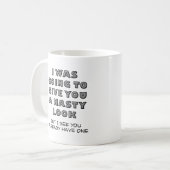 Tasse drôle avec un air moche (Devant gauche)