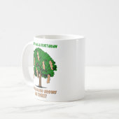Tasse drôle avec un arbre à bacon Humour (Devant gauche)