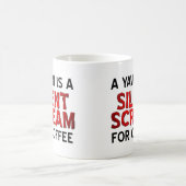 Tasse drôle "Bâillement Café Cri" (Centre)