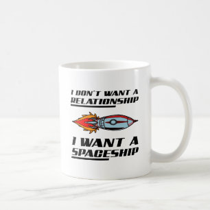 Tasse Drôle Bateau Spatial Relationnel