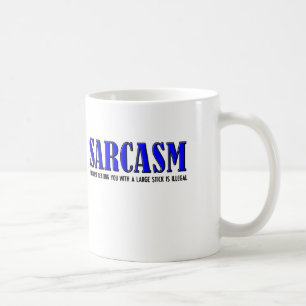 Tasse drôle battant le sarcasme