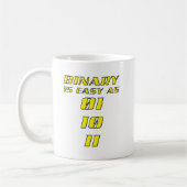 Tasse Drôle Binaire Facile (Gauche)