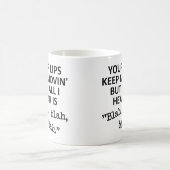 Tasse Drôle Blablabla Lèvres Qui Bougent (Centre)