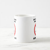 Tasse drôle "Camping interdit" (Centre)