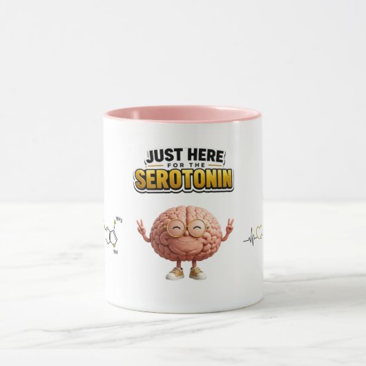 Tasse Drôle Cerveau Sérotonine (Centre)