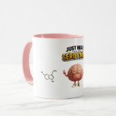 Tasse Drôle Cerveau Sérotonine (Devant gauche)