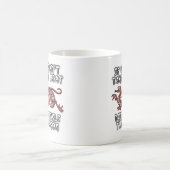 Tasse drôle "Chatouille le dragon" Humour (Centre)