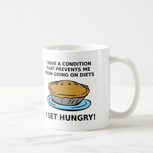 Tasse Drôle Condition Affamée (Droite)