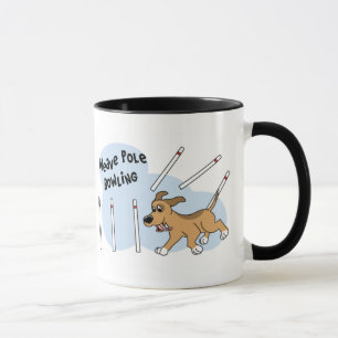 Tasse drôle d'agilité de chien de Polonais